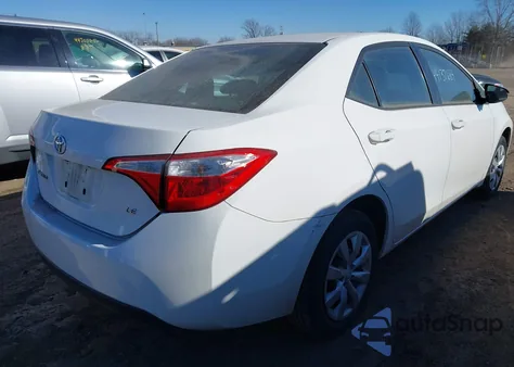 2016 Toyota Corolla Le from USA, damaged, VIN 5YFBURHE6GP534637